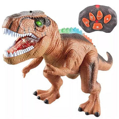 Dinosaurio T-rex Marron Control Remoto Luces Led Y Sonidos Niños - Lhua Store