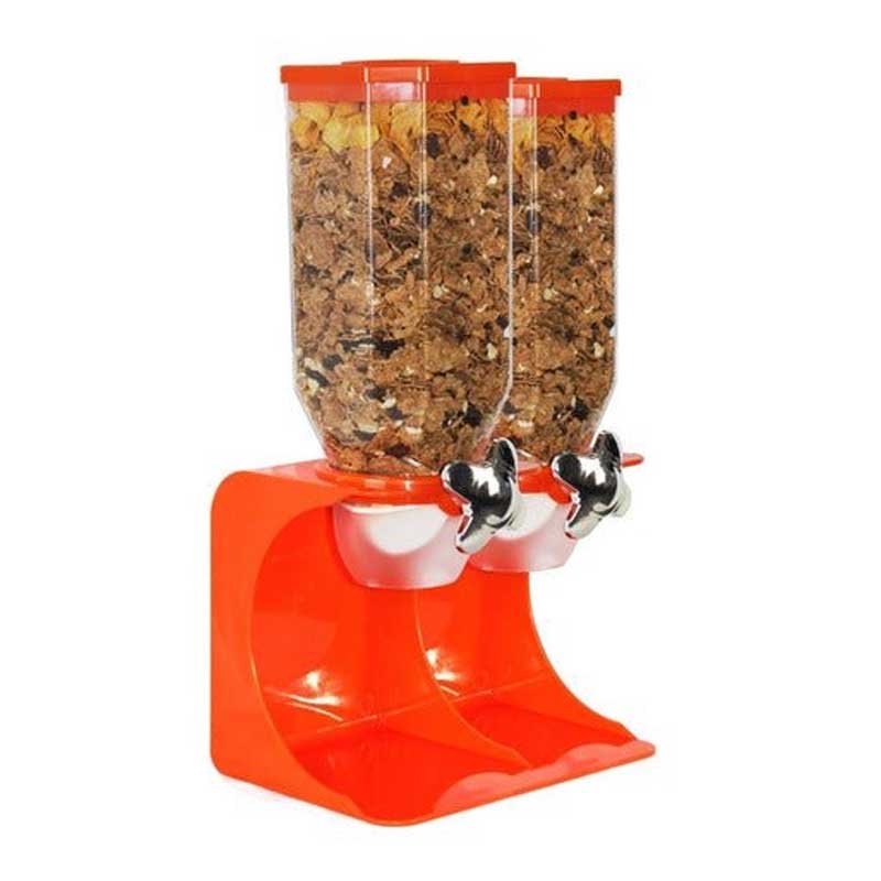 Dispensador Doble De Mesa Cereal Granos Frutos Secos Dulces - LhuaStore