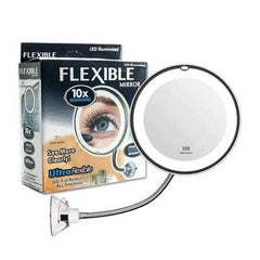 Espejo Led Flexible Con Aumento X10 De Maquillaje - LhuaStore