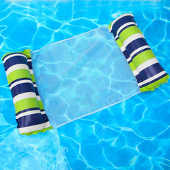 Flotador Cama Silla Hamaca Inflable Rayas Piscina 128cm - LhuaStore