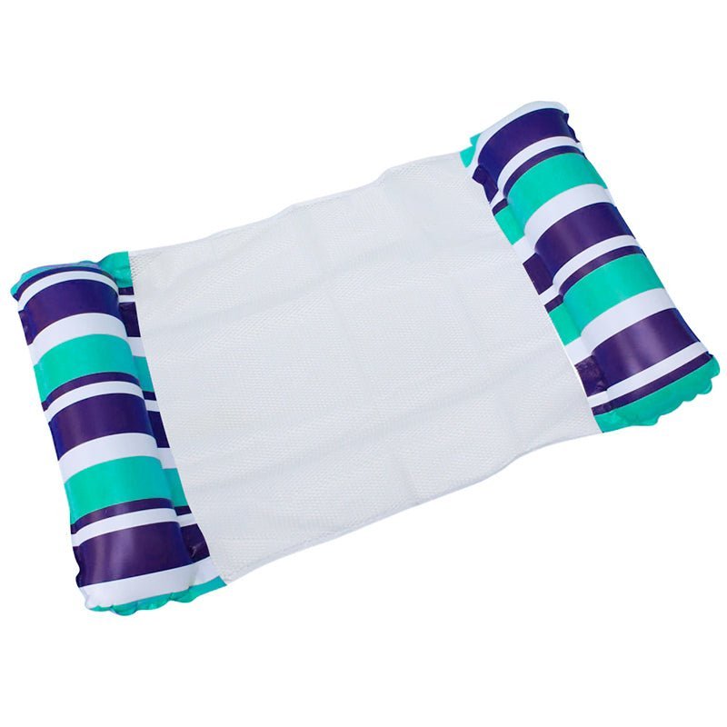 Flotador Cama Silla Hamaca Inflable Rayas Piscina 128cm - LhuaStore