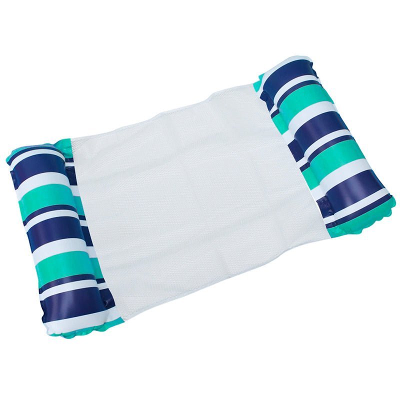 Flotador Cama Silla Hamaca Inflable Rayas Piscina 128cm - LhuaStore