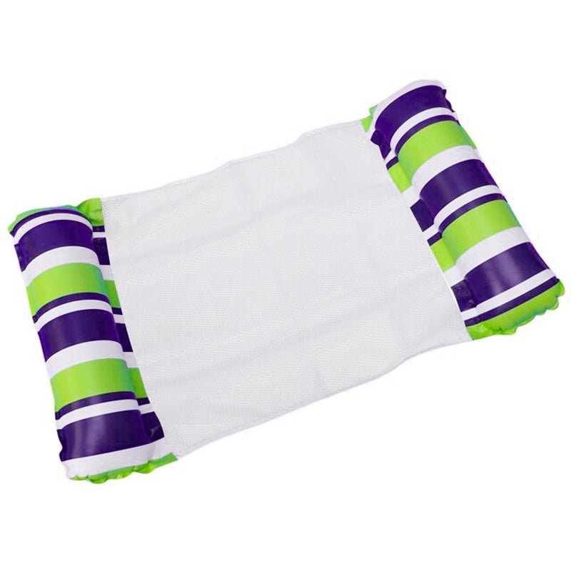 Flotador Cama Silla Hamaca Inflable Rayas Piscina 128cm - LhuaStore