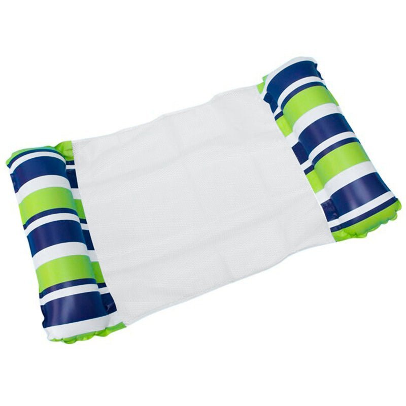 Flotador Cama Silla Hamaca Inflable Rayas Piscina 128cm - LhuaStore