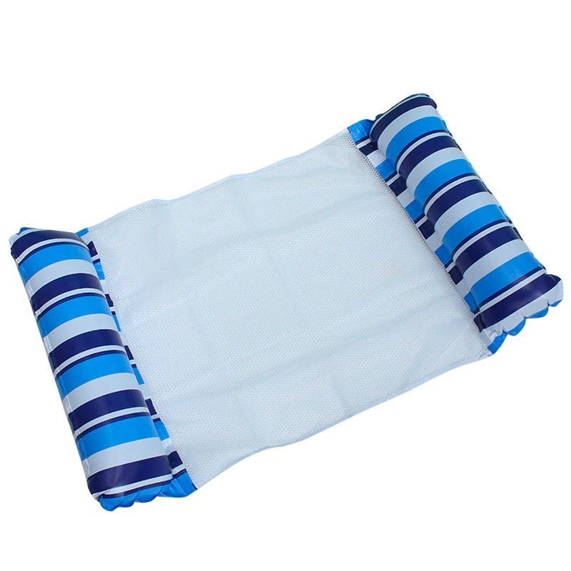 Flotador Cama Silla Hamaca Inflable Rayas Piscina 128cm - LhuaStore