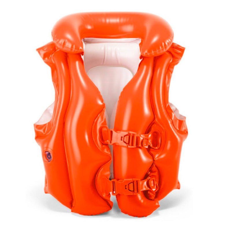 Flotador Chaleco Inflable Deluxe Niños Naranja Intex 58671 - LhuaStore