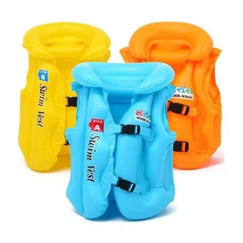 Flotador Chaleco Salvavidas Inflable Niños Talla M Colores - LhuaStore
