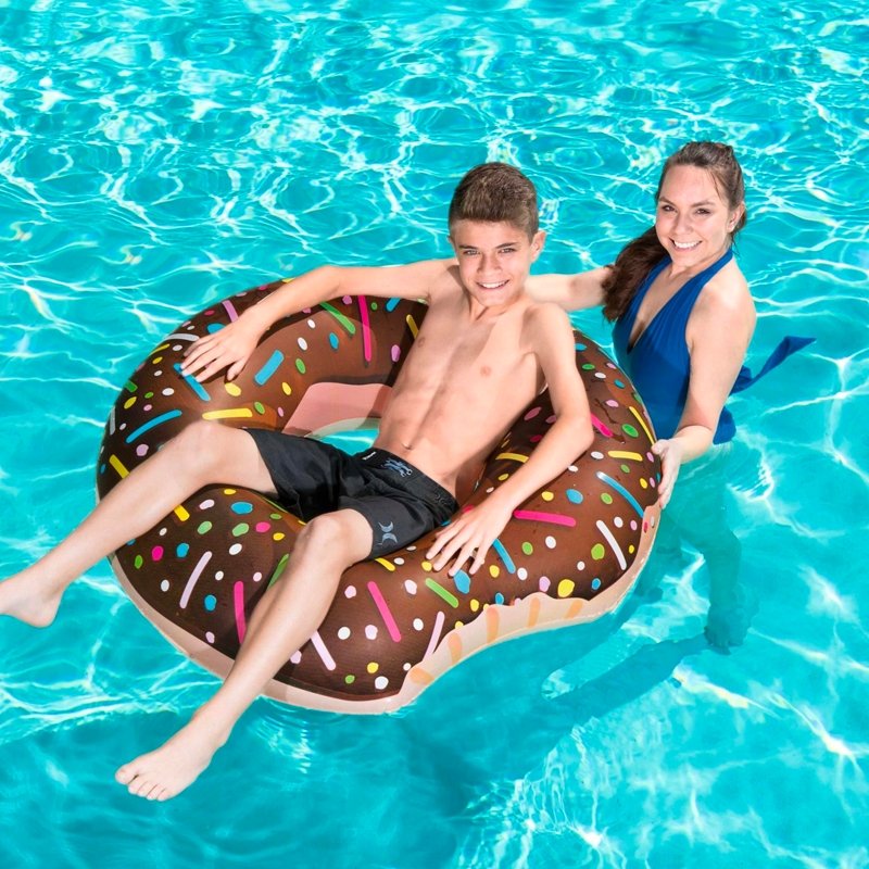 Flotador Dona Donuts Chocolate 107cm Bestway Inflable 36118 - LhuaStore