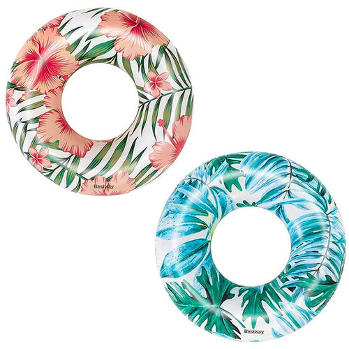 Flotador Inflable Aro Palmera Tropical 119cm Bestway 36237
