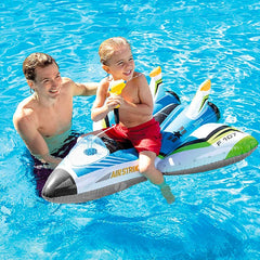 Flotador Inflable Avion Azul Lanza Agua Intex 57536 - LhuaStore