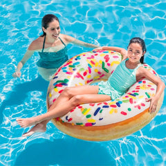 Flotador Inflable Donut Mostacilla Arcoiris Intex 56263 - LhuaStore