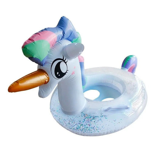 Flotador Unicornio Glitter Para Bebes 90cm