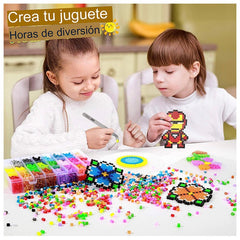 Hama Perler 3650 Beads 5mm 24 Color Diseña Fabrica Juguetes - LhuaStore