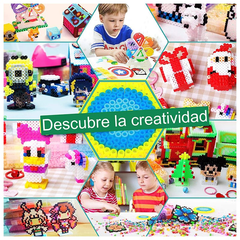 Hama Perler 3650 Beads 5mm 24 Color Diseña Fabrica Juguetes - LhuaStore