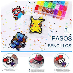 Hama Perler 3650 Beads 5mm 24 Color Diseña Fabrica Juguetes - LhuaStore