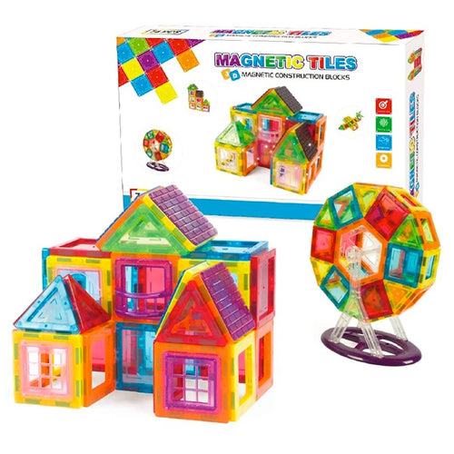 Juego Block Magnetico 70 Piezas Destreza Habilidad Niños - LhuaStore