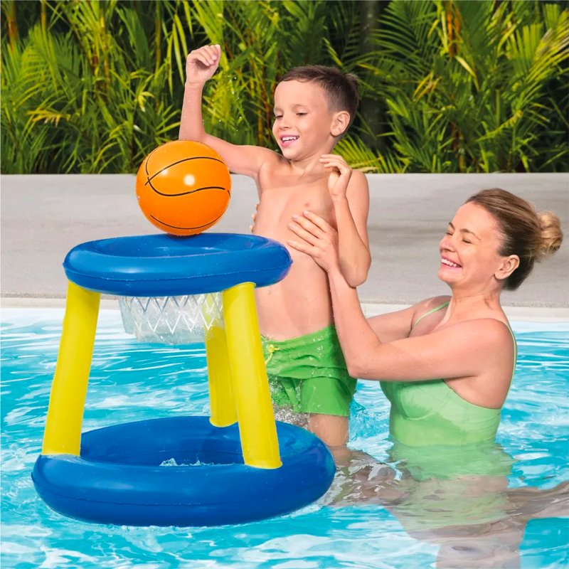 Juego Inflable Aro Basketball + Pelota Piscina Bestway 52418 - LhuaStore