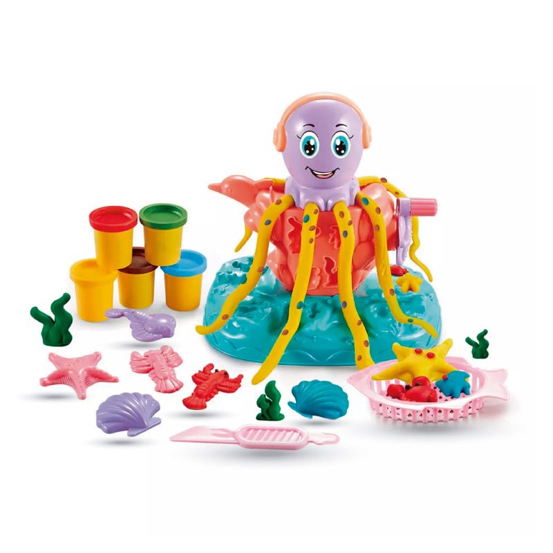 Juego Pulpo Moldeable 3d Plastilina Masa Magica Niños - LhuaStore