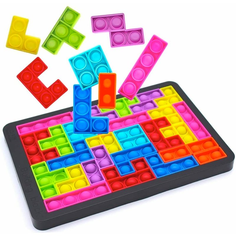 Juego Puzzle Pop It Rompecabezas 27 Piezas Antiestrés Niños - LhuaStore