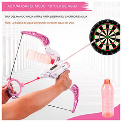 Juguete Arco Flecha Lanza Agua Lanza Burbujas Niñas Rosado - Lhua Store