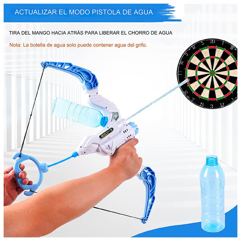 Juguete Arco Flecha Lanza Agua Lanza Burbujas Niños Azul - Lhua Store