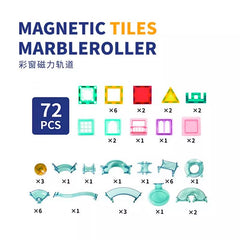 Juguete Bloques Magnético 72 Pcs Destreza Habilidad Niños - LhuaStore