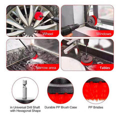 Kit 18 Piezas Para Lavar Auto Limpieza Interior Y Exterior - LhuaStore