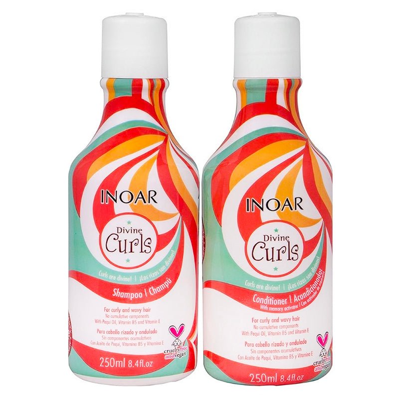 Kit Duo Shampoo Y Acondicionador Divine Curls Inoar 250ml - LhuaStore