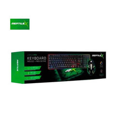 Kit Gamer Pro Reptilex Rx0017 Teclado Mouse Mousepad - LhuaStore