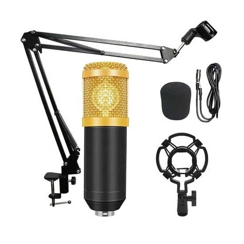 Kit Microfono Estudio Profesional Condensador + Brazo - LhuaStore