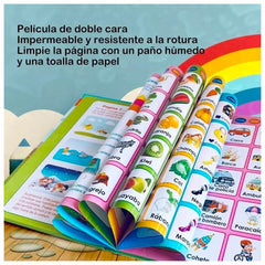 Libro Didáctico Interactivo Aprendizaje Bilingüe Para Niños - Lhua Store