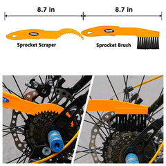 Limpieza Bicicleta Kit 11 Piezas Cepillo Polvo Limpia Cadena - LhuaStore