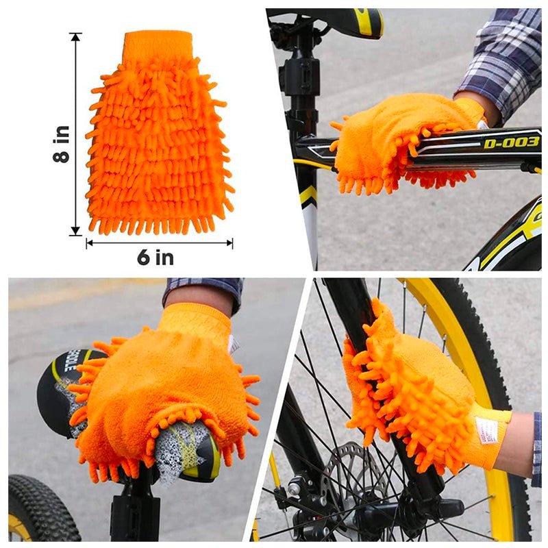 Limpieza Bicicleta Kit 11 Piezas Cepillo Polvo Limpia Cadena - LhuaStore