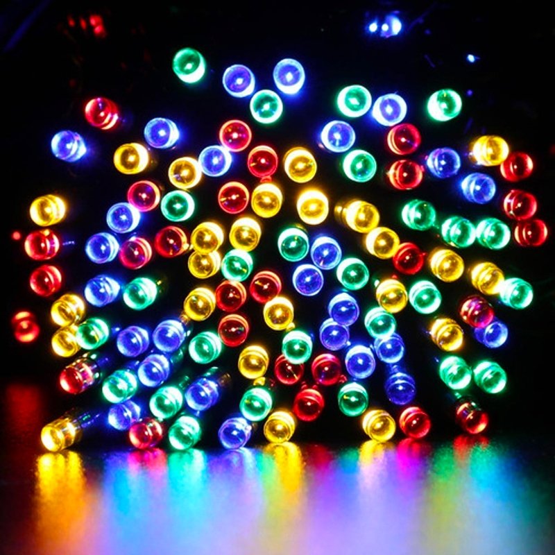 Luces Guirnalda Solar 20 Metros 200 Led Multicolor Navidad - LhuaStore