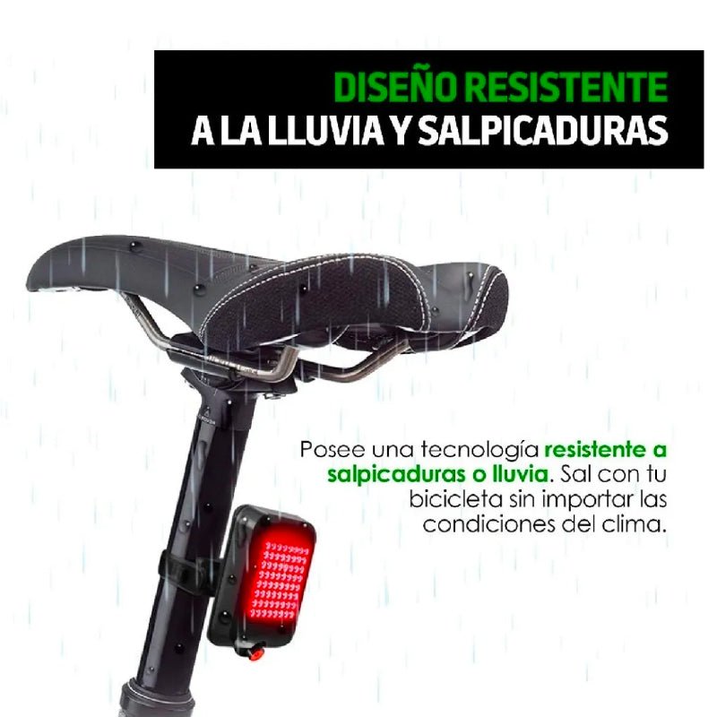 Luz De Bicicleta Led Trasera Inteligente Control Direccional - LhuaStore