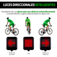 Luz De Bicicleta Led Trasera Inteligente Control Direccional - LhuaStore