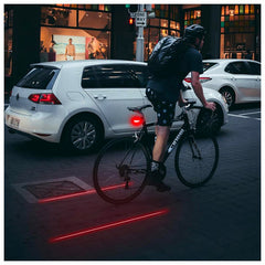 Luz De Bicicleta Led Trasera Lineas Guia Recargable v8 - LhuaStore