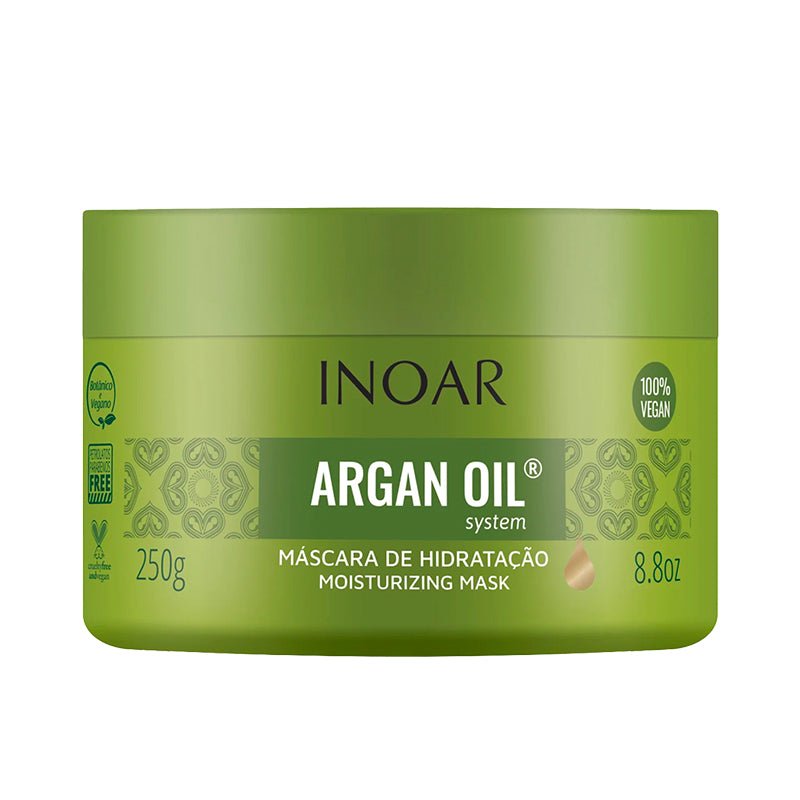 Mascara Argan Oil Inoar 250gr Hidratación Vegano - LhuaStore