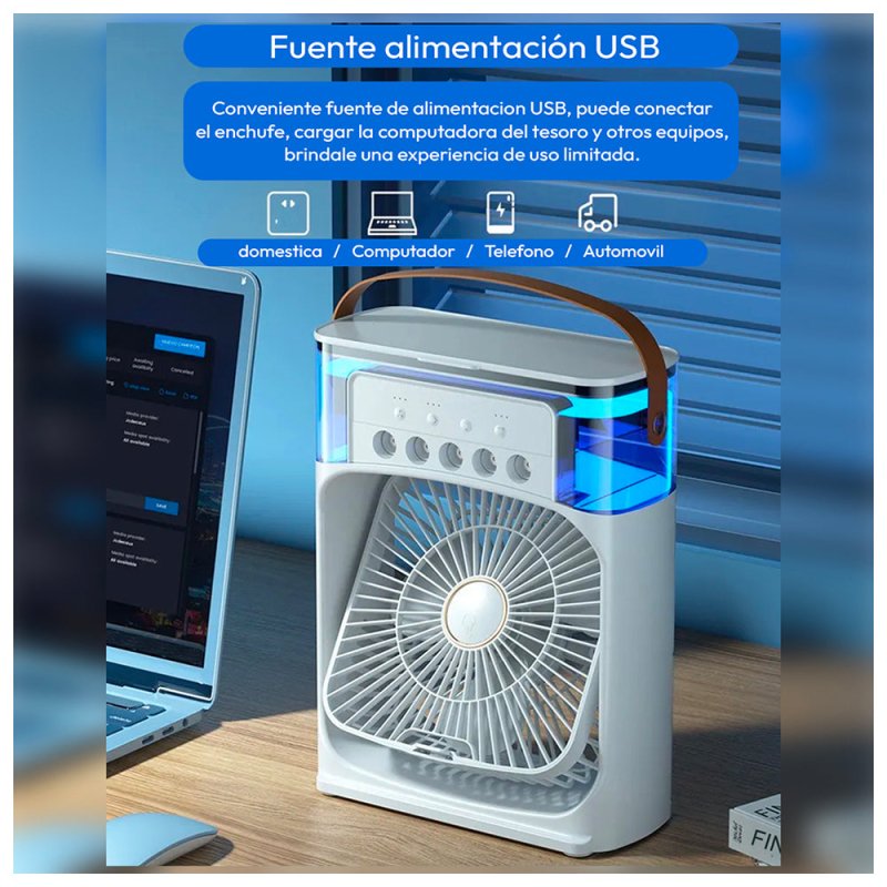 Mini Ventilador Enfriador Portatil Aire Humidificador Aroma - Lhua Store