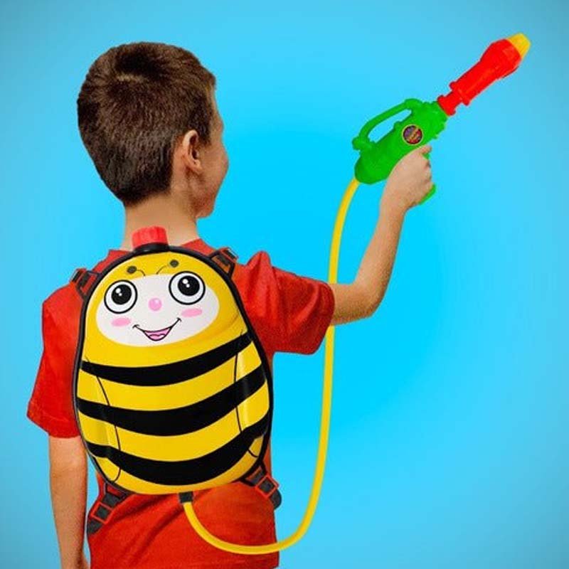 Mochila Abeja Pistola Lanza Agua Chorro 3.5 Niños Juguetes - LhuaStore