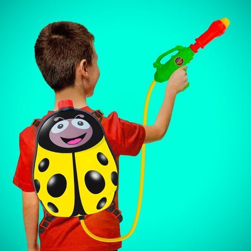 Mochila Chinita Pistola Lanza Agua Chorro 3.5 Niños Juguetes - LhuaStore