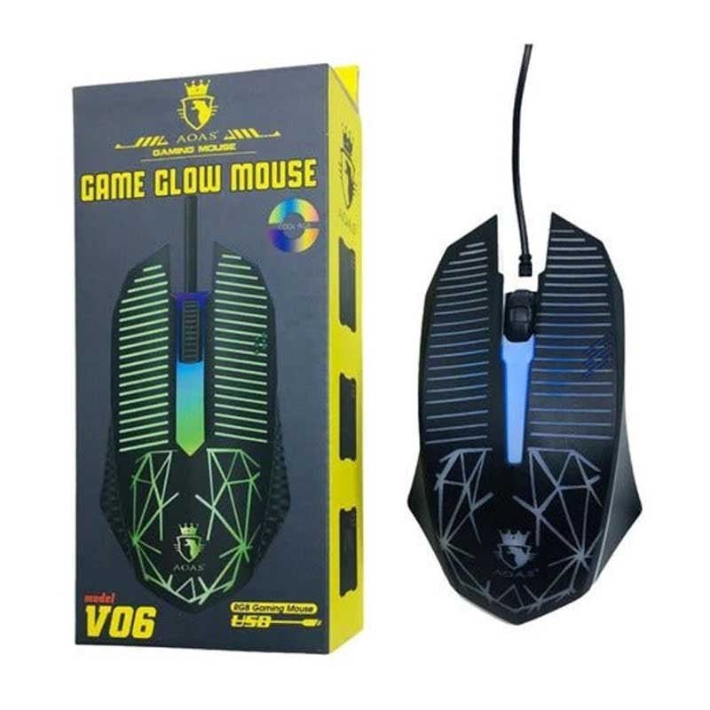 Mouse Gamer Aoas V06 Retroiluminado Usb - LhuaStore