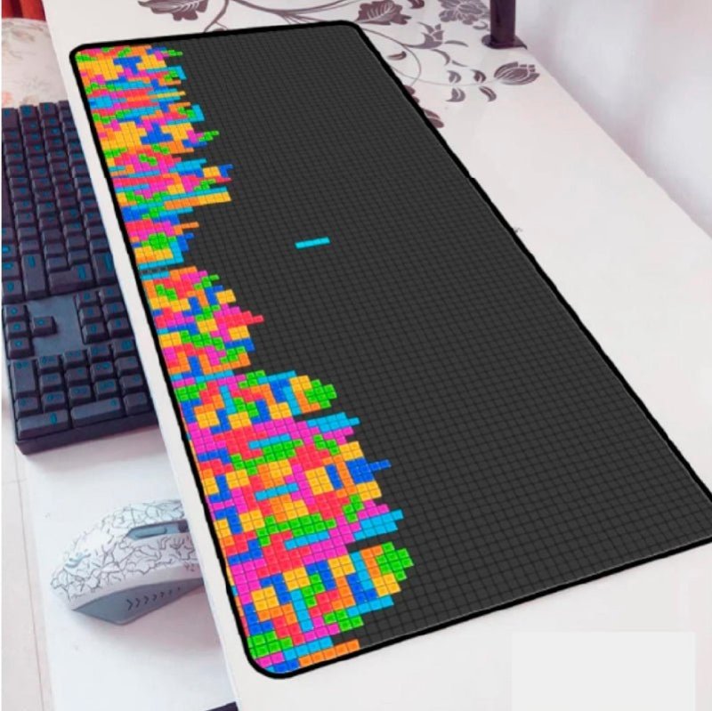 Mousepad Gamer Tetris Xxl 90x40 Cm Antideslizante - LhuaStore