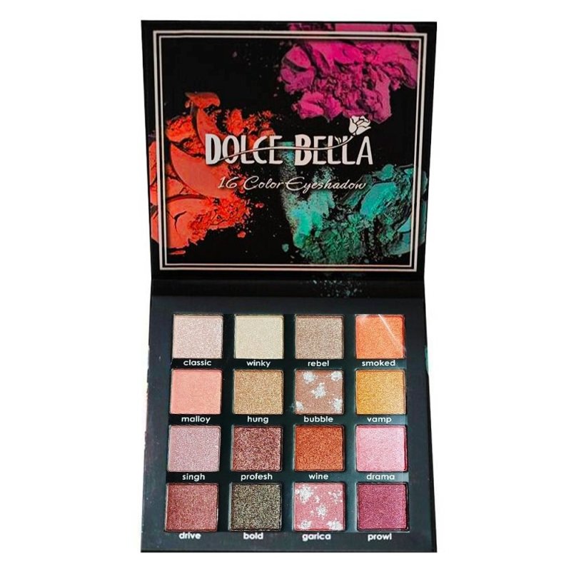 Paleta De Sombras 16 Colores Dolce Bella Maquillaje Belleza - LhuaStore