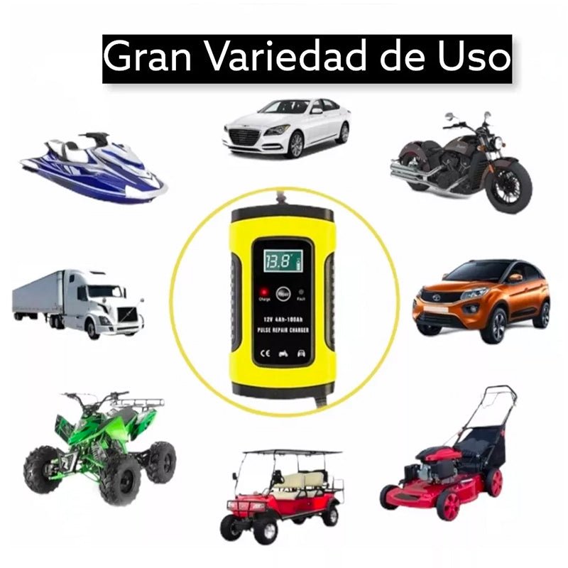 Partidor Cargador De Batería 12v Auto Moto Carga Rápida Inteligente - LhuaStore