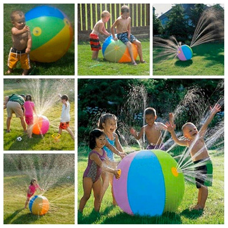 Pelota Inflable Con Rociador De Agua Piscina Niños Verano - LhuaStore