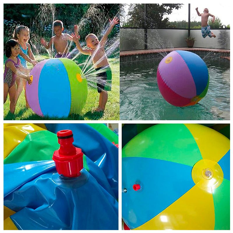 Pelota Inflable Con Rociador De Agua Piscina Niños Verano - LhuaStore