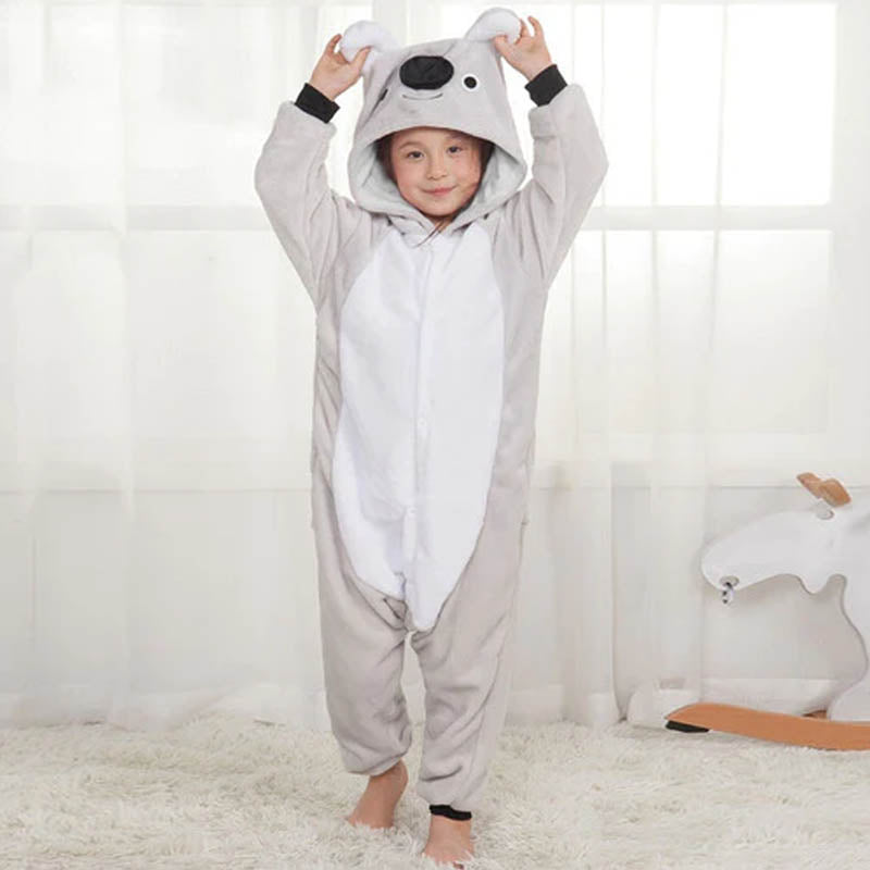 Pijama Koala Enterizo Kigurumi 3-12 Años Niños Plush - LhuaStore