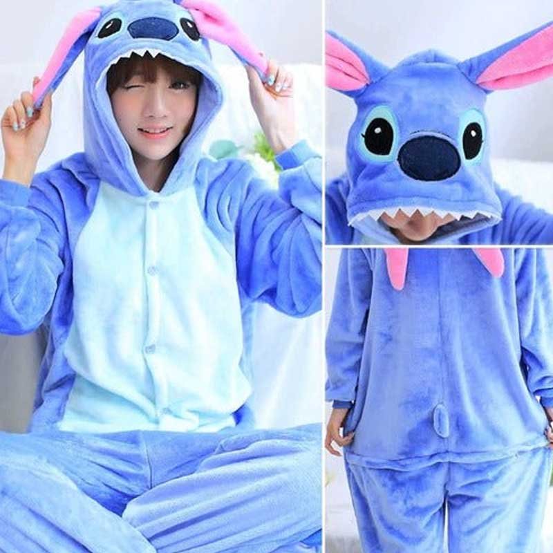 Pijama Stitch Azul Kigurumi Adultos Plush -