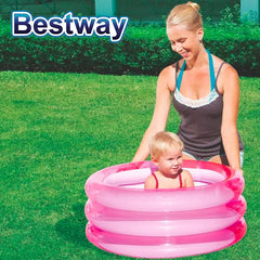 Piscina Inflable Infantil Para Bebe Rosado 70x30cm Bestway 51033 - LhuaStore